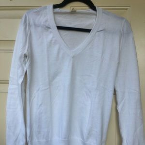 Bright white J.Crew sweater